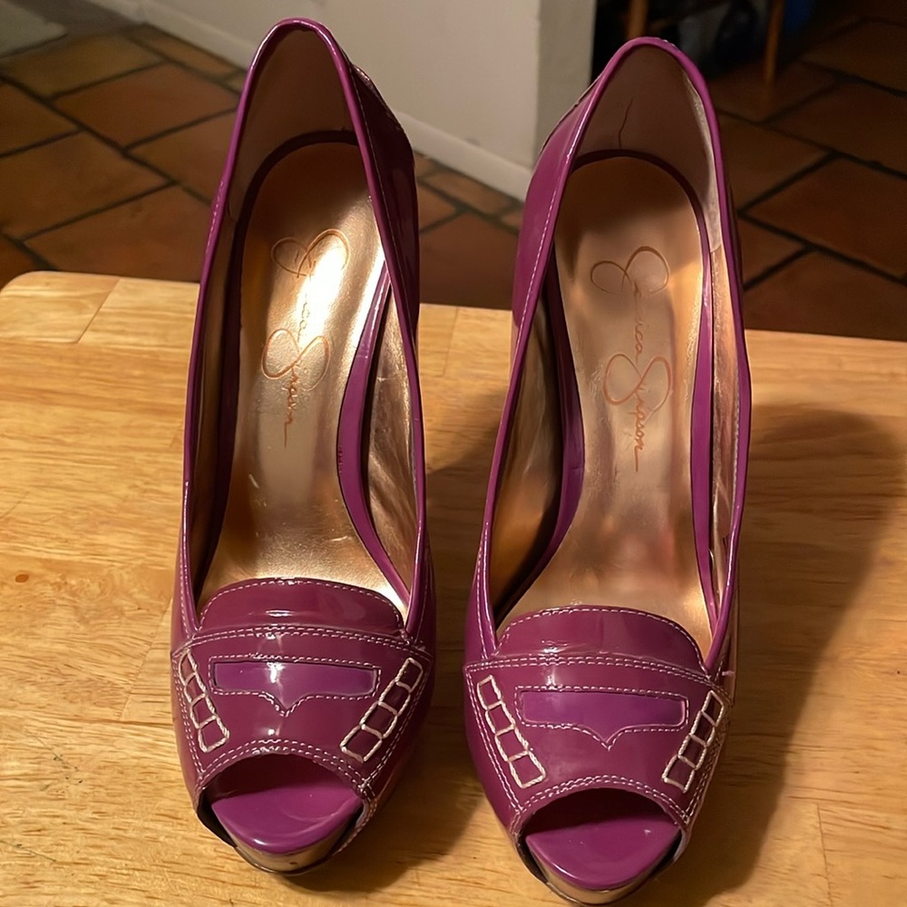 Jessica Simpson Violet Peep Toe Heels